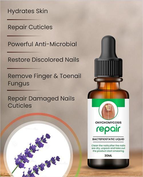 Nail serum for nail repair, fungal infection, anti-infective removal, 100% Natural Profesional 30 ML Serum For Nail Strong, Supple and Shaped Nail Care Serum (30ML PACK OF 1)