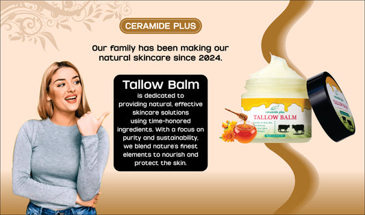 Whipped Beef Tallow Balm,Manuka Honey & 100 %Grass-Fed,2oz, Unscented, Skin Care,Face cream,Body Lotin and Lip balm for Sensitive Skin