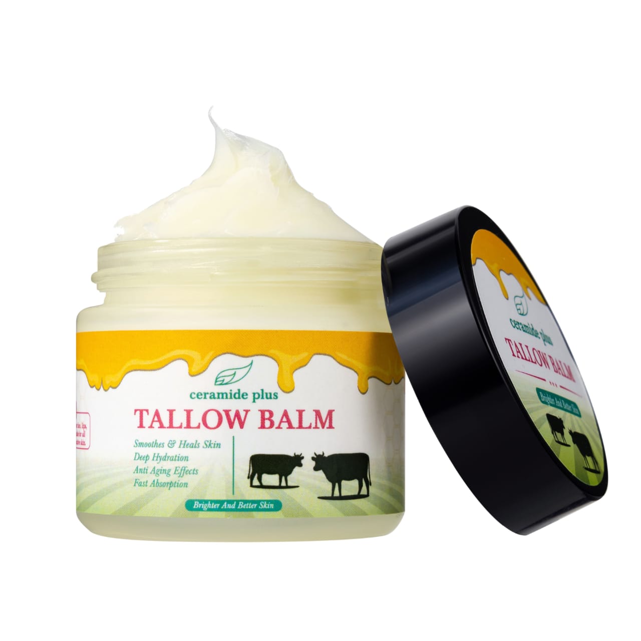 Whipped Beef Tallow Balm,Manuka Honey & 100 %Grass-Fed,2oz, Unscented, Skin Care,Face cream,Body Lotin and Lip balm for Sensitive Skin