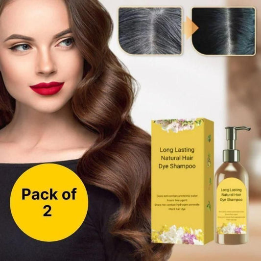 Japanese Long Lasting Natural Hair Dye Shampoo ( Buy 1 Get 1 Free )
